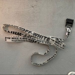 Off-White Rubber Industrial Belt